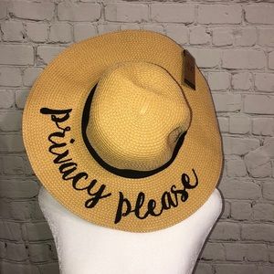 Women’s Beach Hat “ Privacy Please”